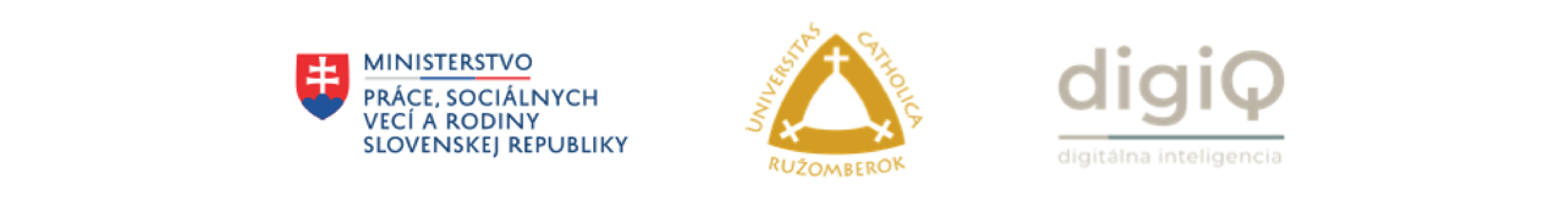 Ministerstvo práce, sociálnych vecí a rodiny SR, Katolícka univerzita v Ružomberku, digiQ